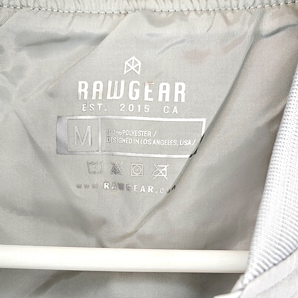 ✨NWT Rawgear bomber jacket Light Gray - Picture 5 of 6